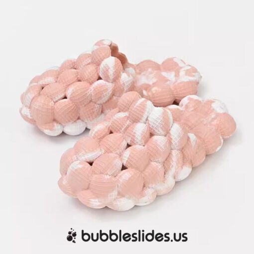 Contraste de color blanco y rosa Bubble Slides